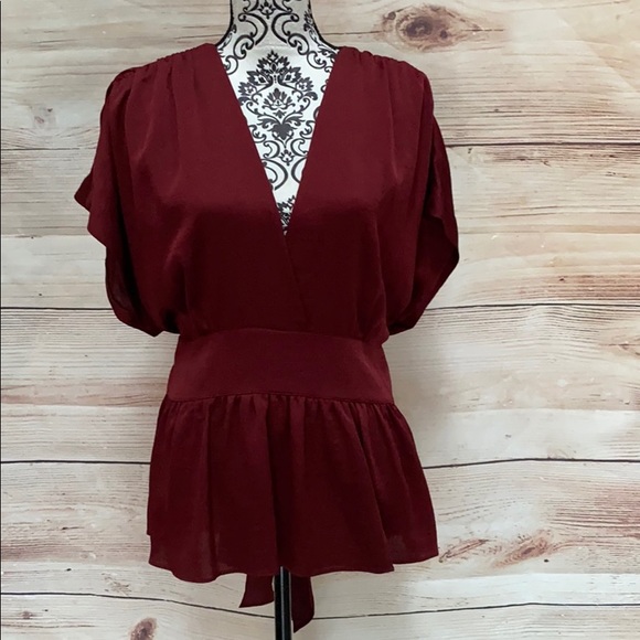 Express Tops - Express Burgundy Woman Top Sz XL